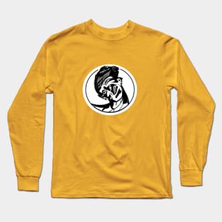 Swirled and Surprised Long Sleeve T-Shirt